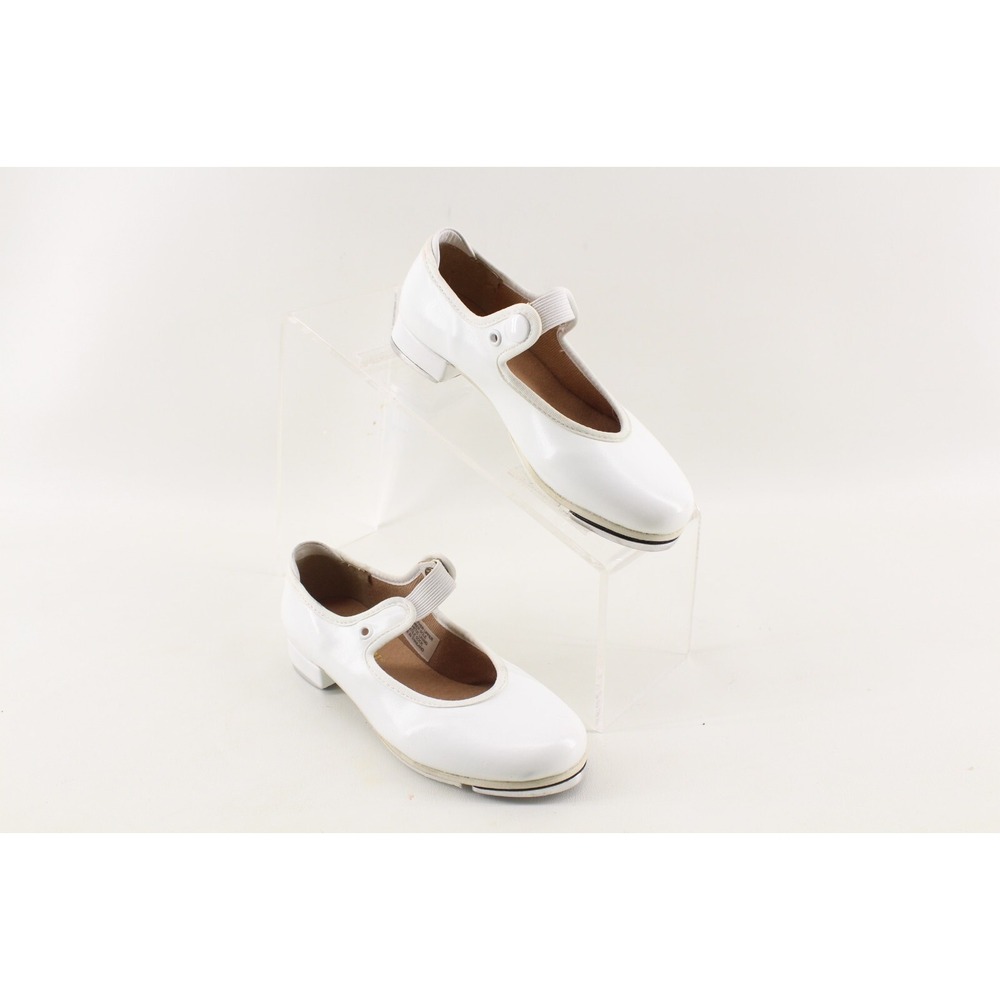 BLOCH WHITE TECHNO‎ TAP DANCE SHOES, Size 10.5 N YOUTH GIRLS